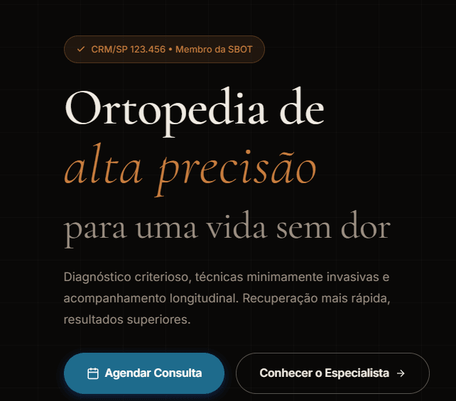 Prévia do projeto Ortopedistas & Neuro