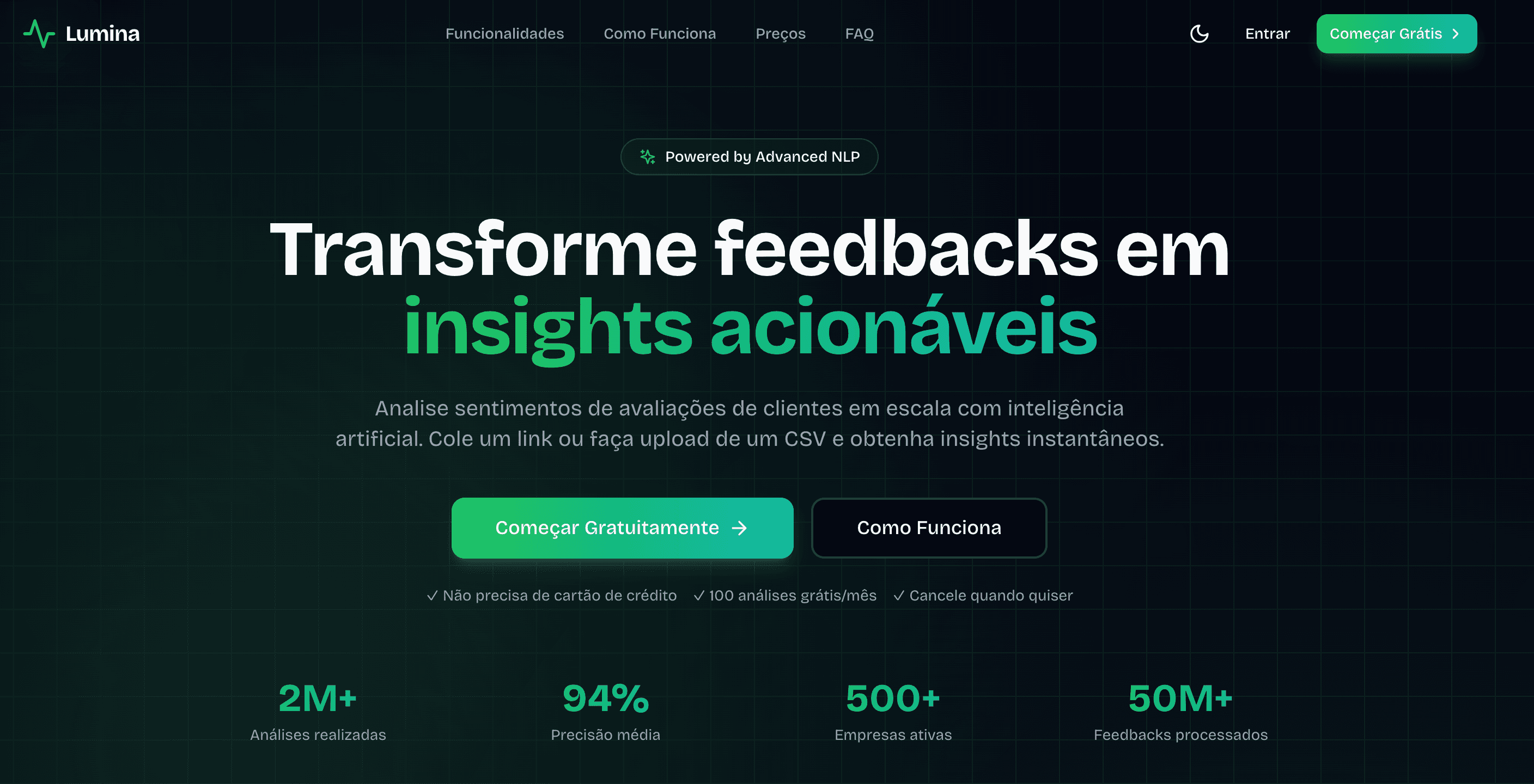 Prévia do projeto Lumina